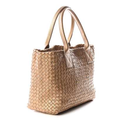 Bottega Veneta Chevre Intrecciato Intrecciato Mini Cabat Ottone 2 of 10