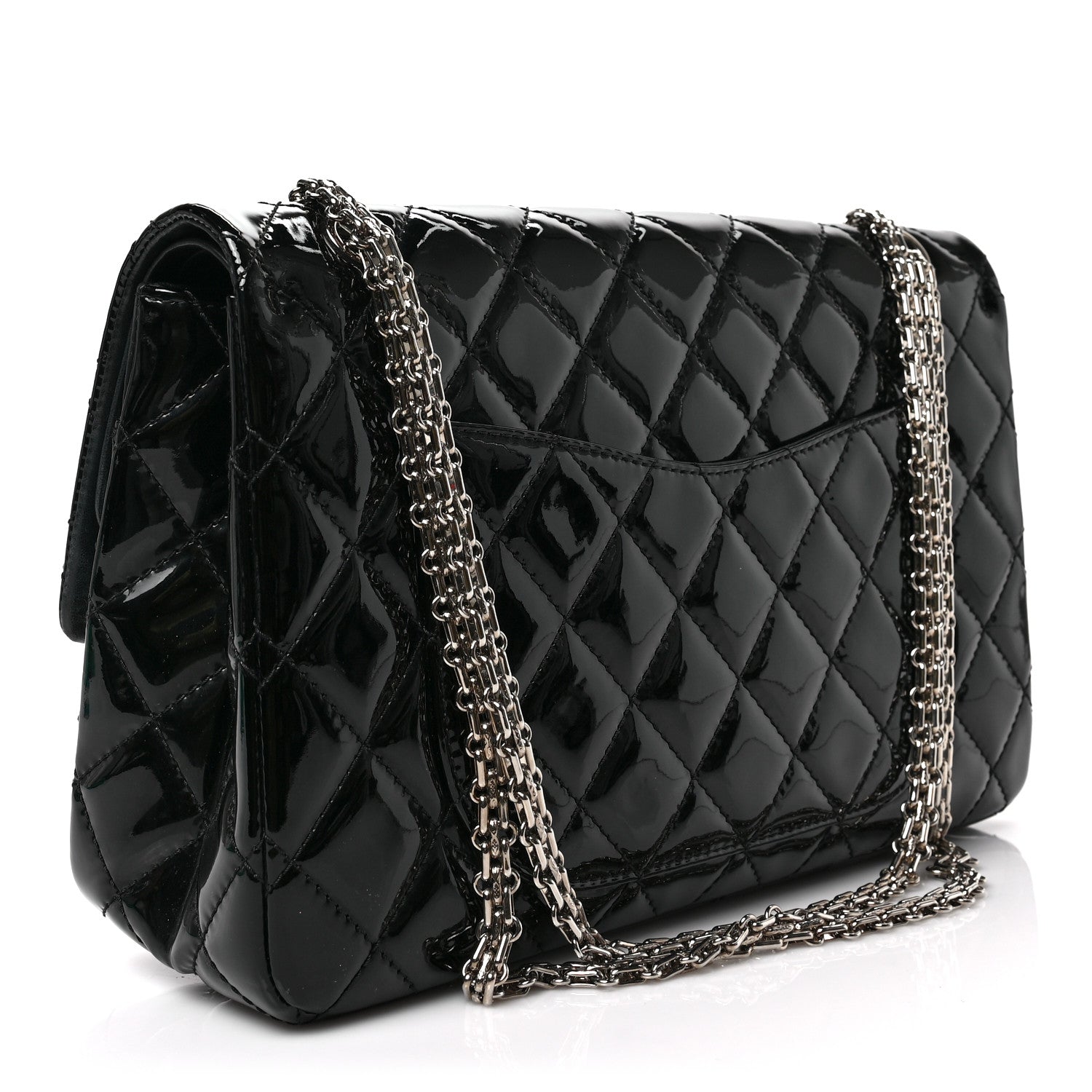Chanel Patent Quilted 2.55 Reissue 227 Flap Black 2 of 11