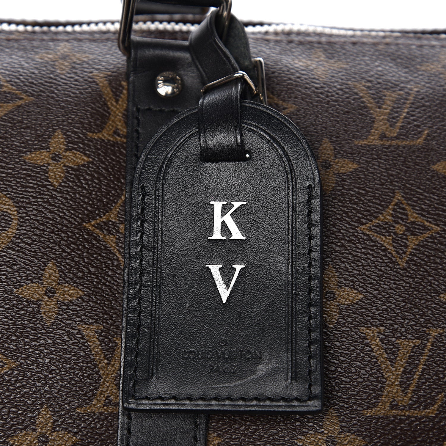 Louis Vuitton Monogram Macassar Keepall Bandouliere 55 7 of 10