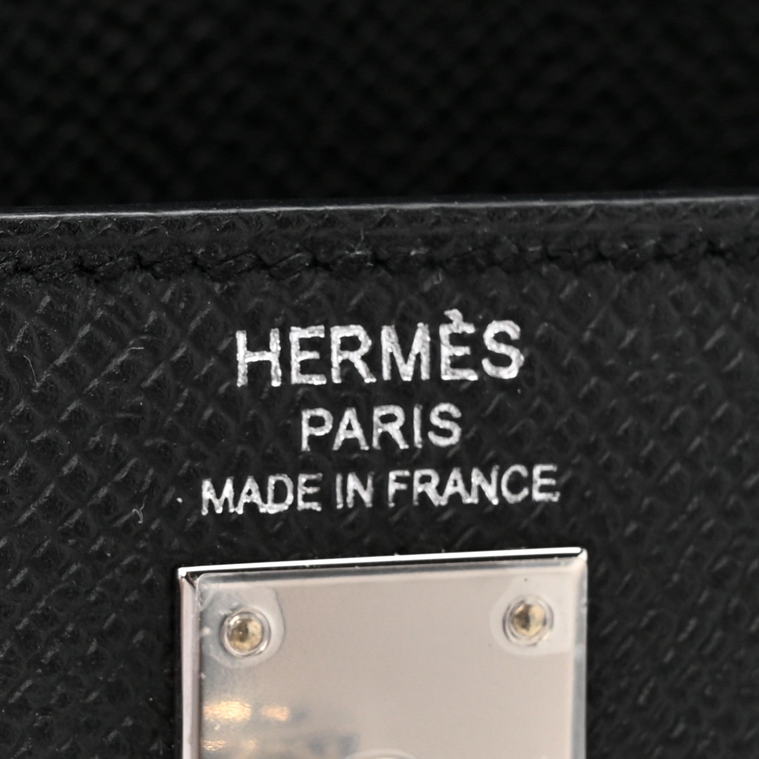 Hermes Epsom Kelly Sellier 25 Black 6 of 12