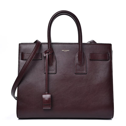 Saint Laurent Calfskin Small Sac De Jour Bordeaux 1 of 14