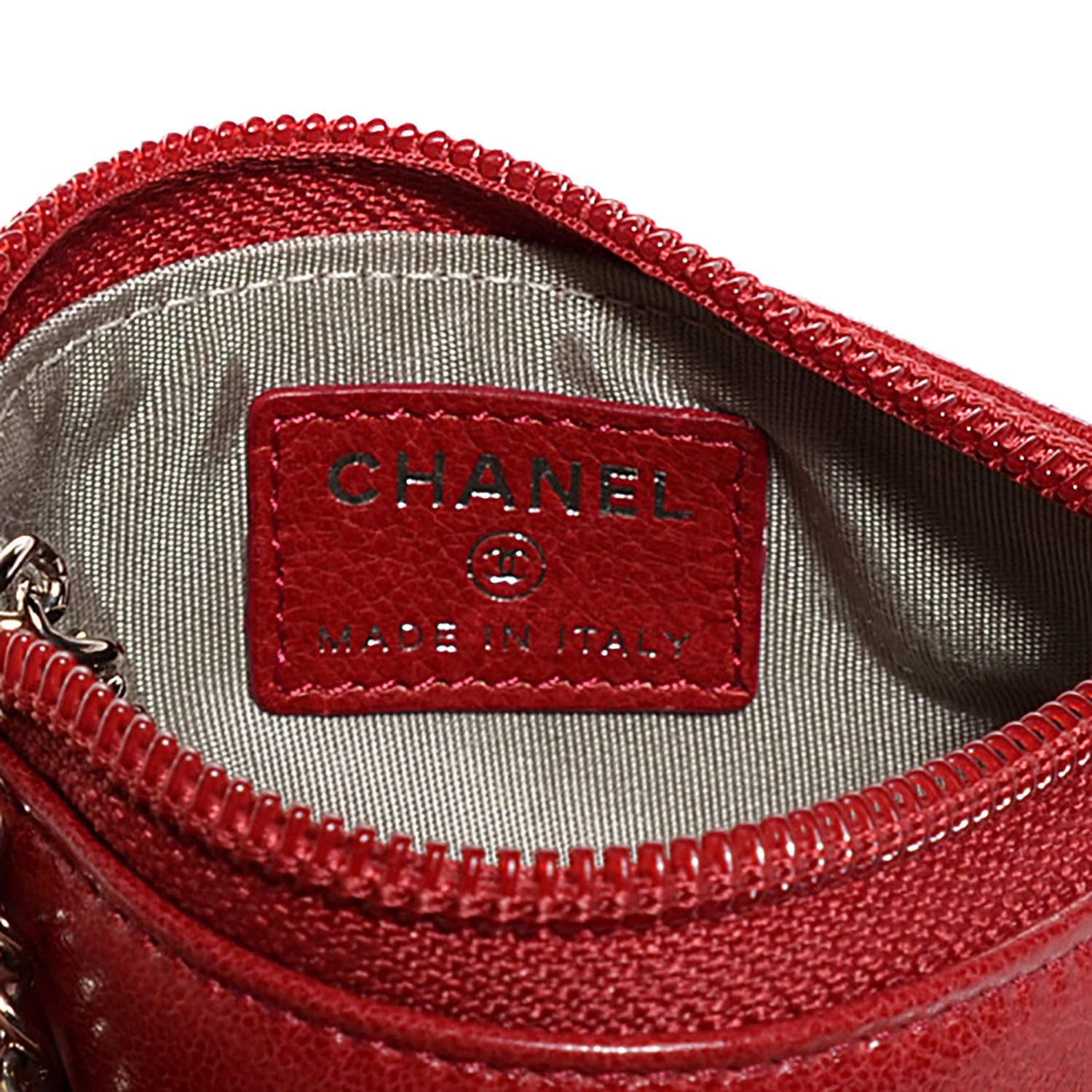 Chanel Lambskin Timeless CC Key Holder Red 6 of 7