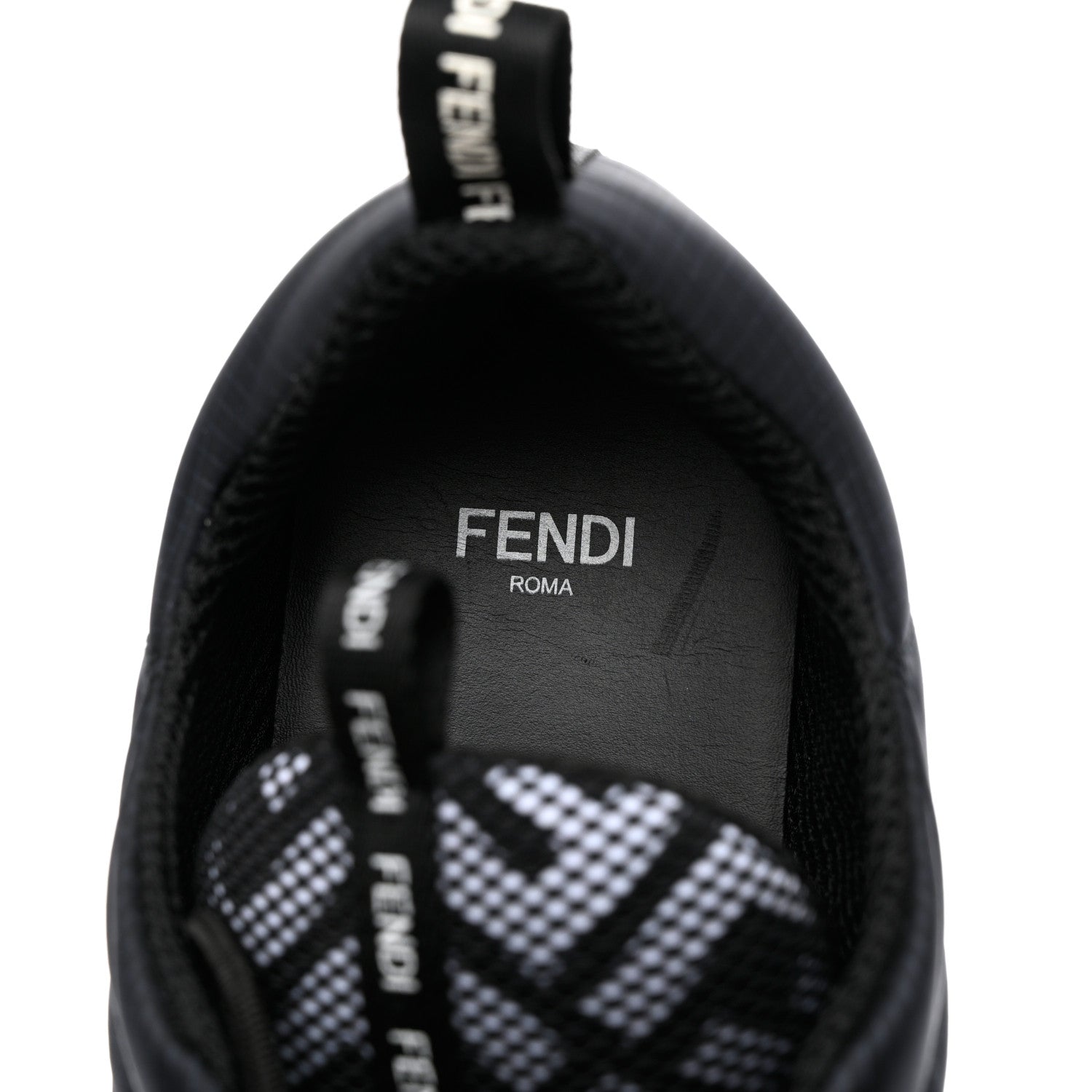 Fendi Nylon Womens FFreedom Sneakers 10.5 Blue Black 7 of 12