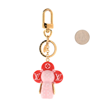 Louis Vuitton Giant Monogram Vivienne Bag Charm Key Holder Rouge 2 of 7