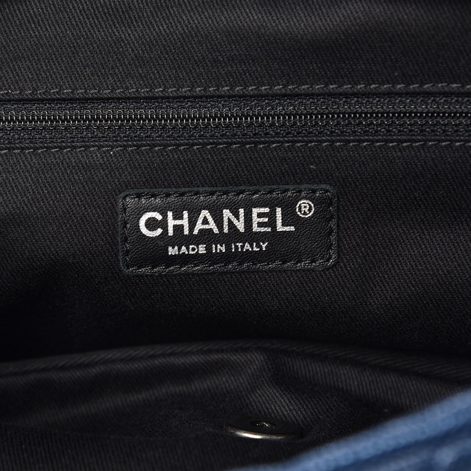 Chanel Iridescent Caviar Quilted Large Chic Flap Blue 6 of 15