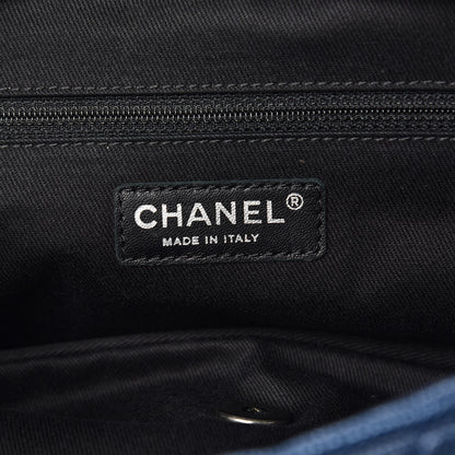 Chanel Iridescent Caviar Quilted Large Chic Flap Blue 6 of 15