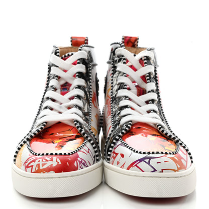 Christian Louboutin Patent Graffiti Rantus Orlato Sneakers 41 White Multicolor 2 of 11