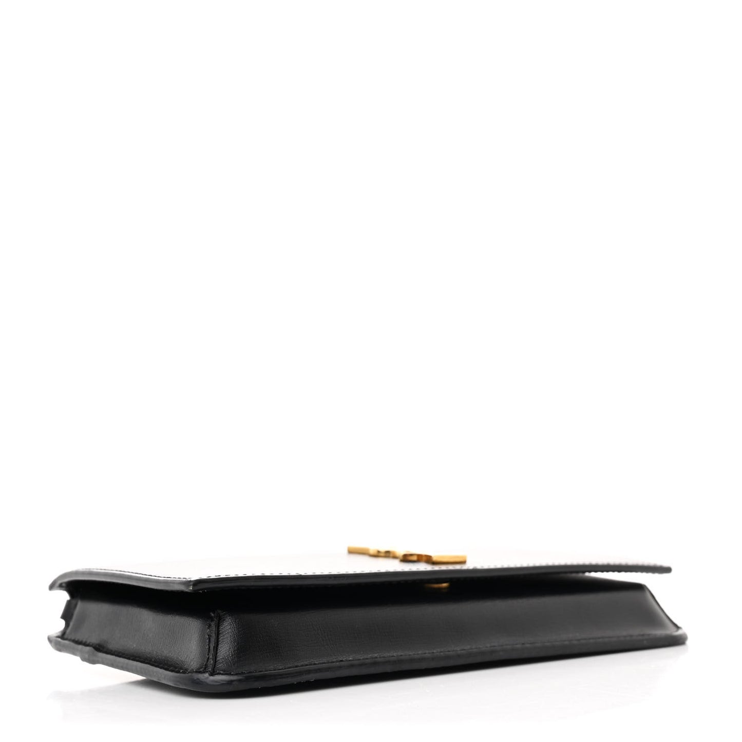 Grained Calfskin Monogram Phone Holder Crossbody Black