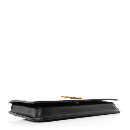 Saint Laurent Grained Calfskin Monogram Phone Holder Crossbody Black 4 of 12