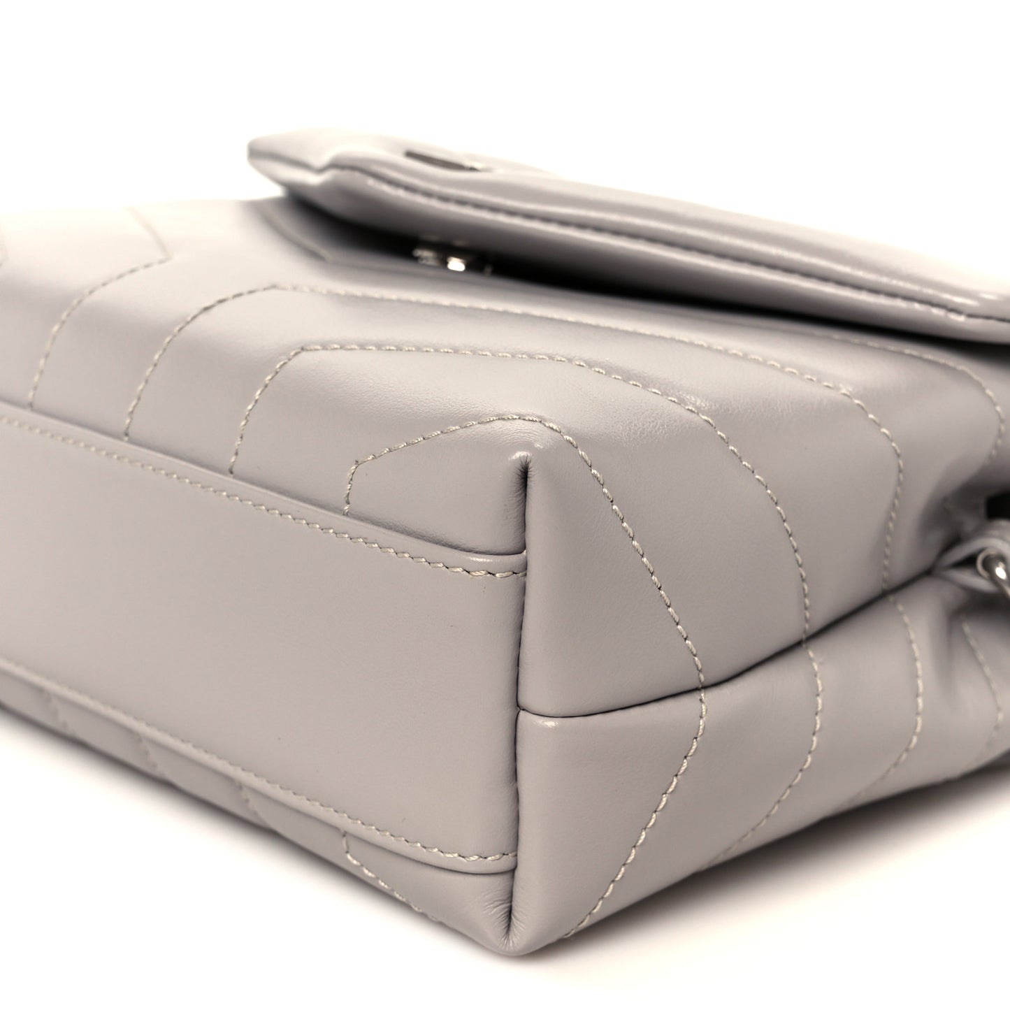Calfskin Y Quilted Monogram Toy Loulou Satchel Granite