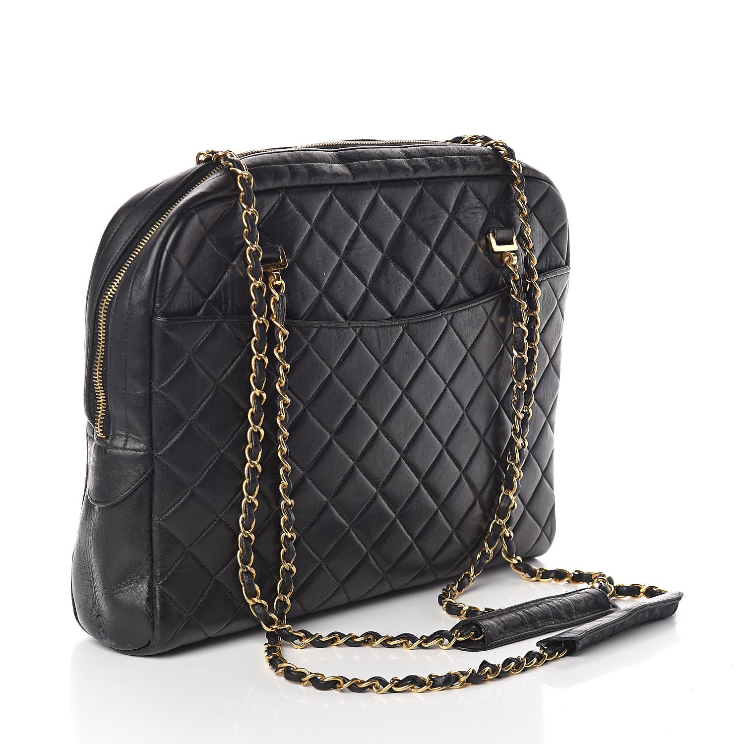 Chanel Lambskin Quilted Shoulder Bag Black 3 of 11