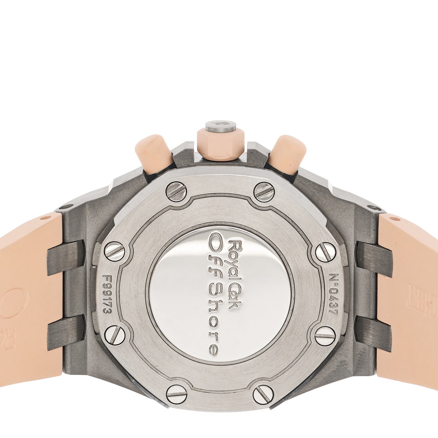 Audemars Piguet Stainless Steel Rubber Diamond Bezel 37mm Royal Oak Offshore Lady Chronograph Automatic Watch Champagne 26048SK.ZZ.D082CA.01 4 of 5