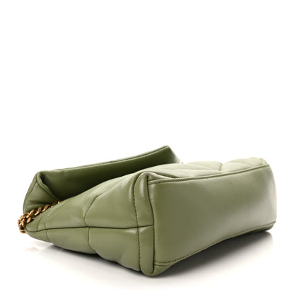 Saint Laurent Lambskin Quilted Toy Loulou Puffer Monogram Chain Satchel Light Pistache 4 of 12