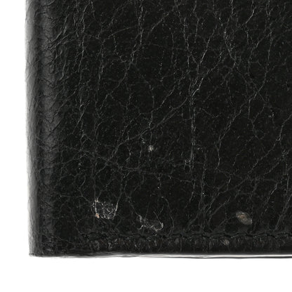 Balenciaga Agneau Arena Classic Silver Hardware Mini Wallet Black 7 of 10