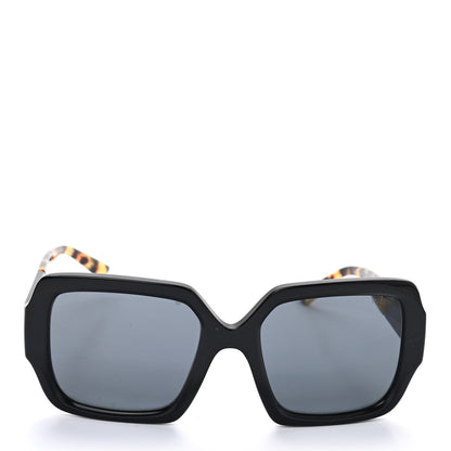 Prada Oversized Monochrome Sunglasses SPR 21X Black Tortoise 2 of 8