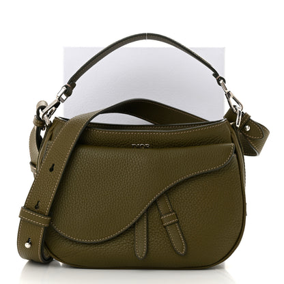Christian Dior Grained Calfskin Mini Soft Saddle Bag Olive 11 of 11