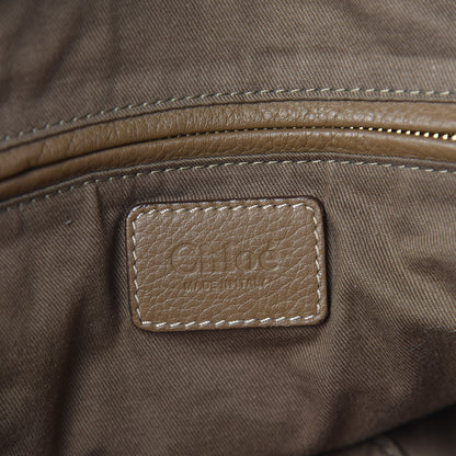 Chloe Calfskin Large Marcie Satchel Barbour Khaki 6 of 10