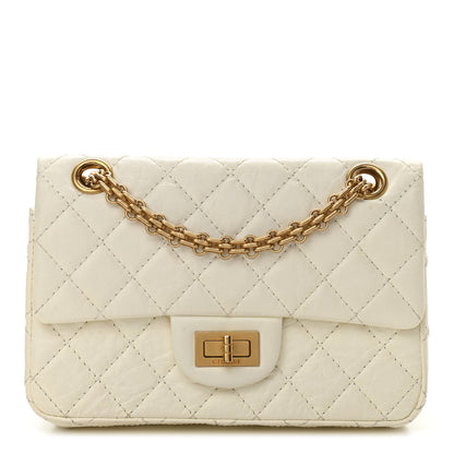 Chanel Aged Calfskin Quilted 2.55 Reissue Mini Flap White 1 of 10