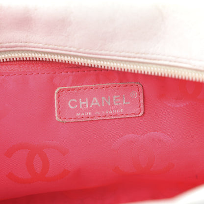 Chanel Calfskin Quilted Large Cambon Bowler White Black 8 of 10
