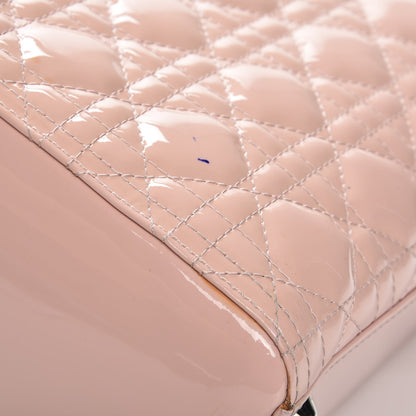 Christian Dior Patent Cannage Large Lady Dior Light Pink 10 of 11
