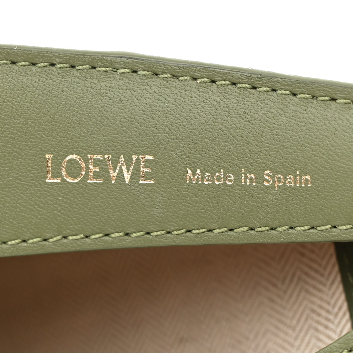 Jacquard Anagram Calfskin Luna Bag Avocado