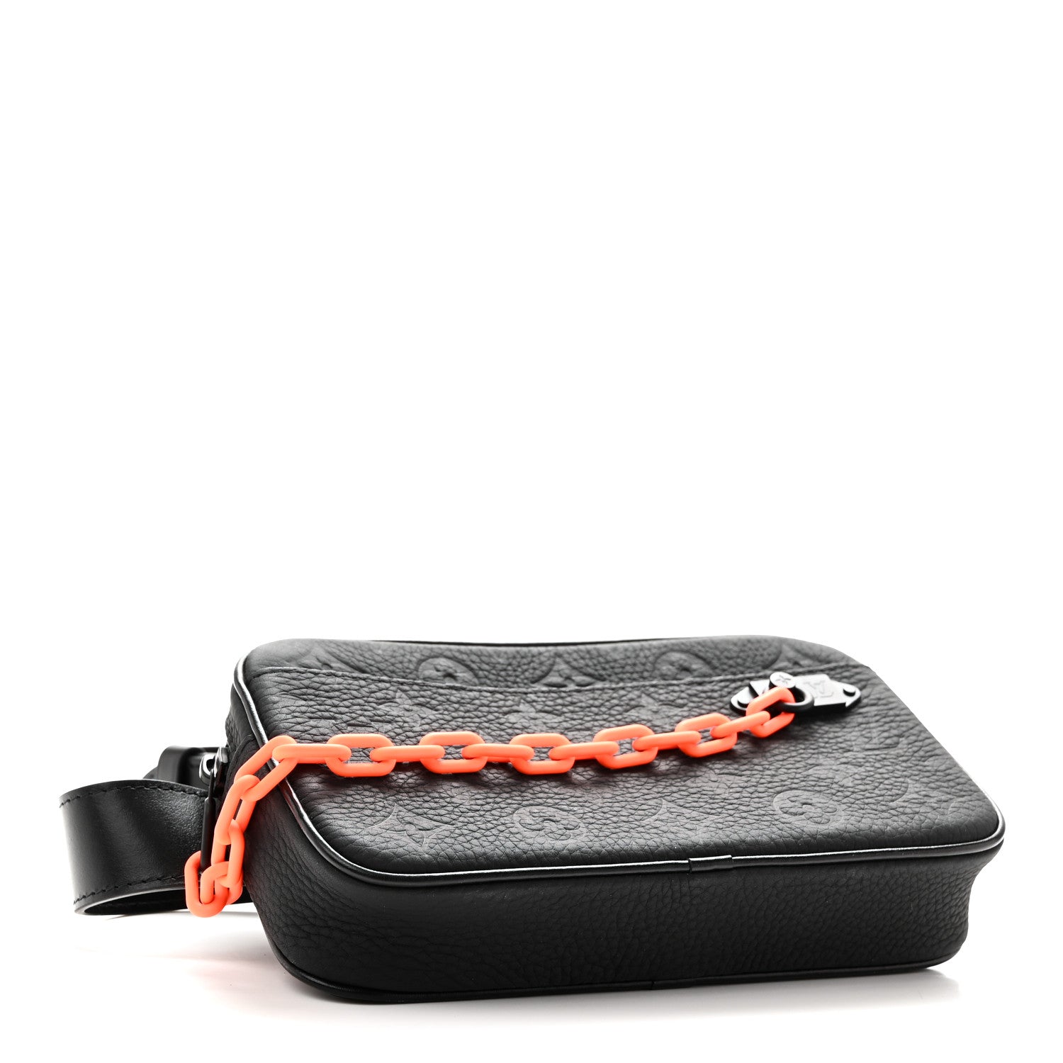 Louis Vuitton Taurillon Monogram Uniformes Solar Ray Soft Pochette Volga Belt Bag Black 4 of 9