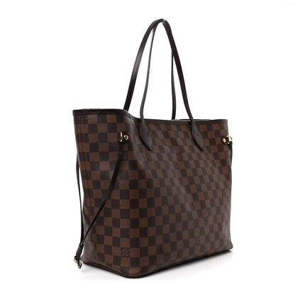 Louis Vuitton Damier Ebene Neo Neverfull MM  Rose Ballerine 3 of 13