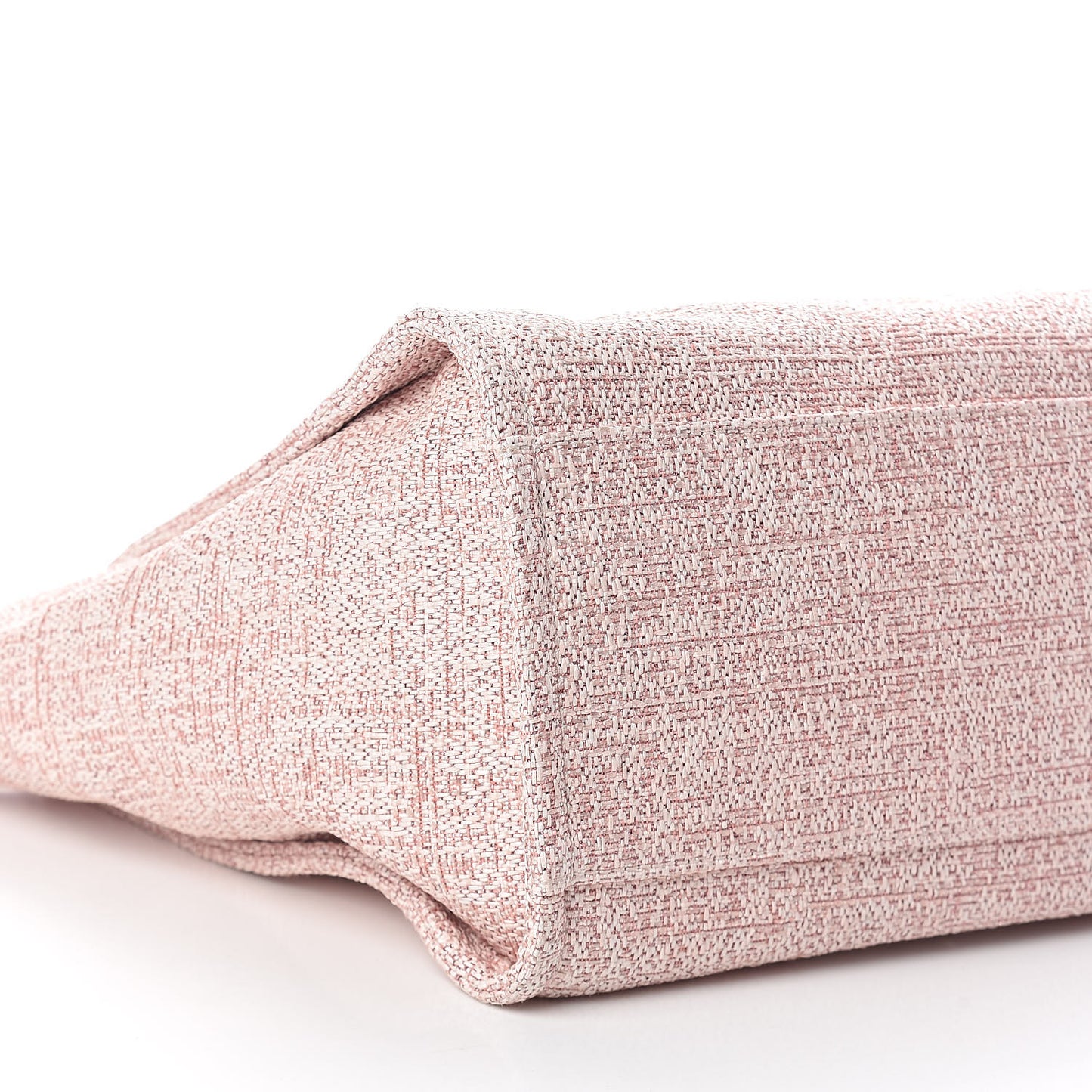 Straw Lurex Large Deauville Tote Pink