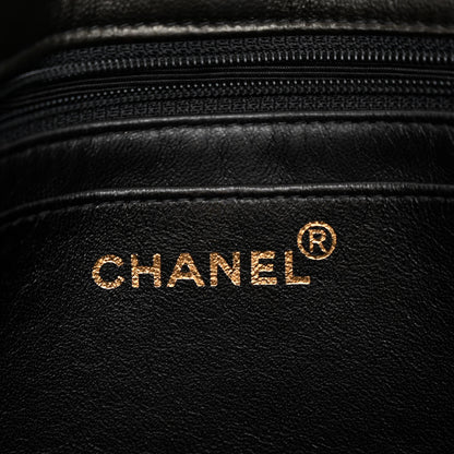 Chanel Lambskin Quilted Shopping Tote Black 6 of 10
