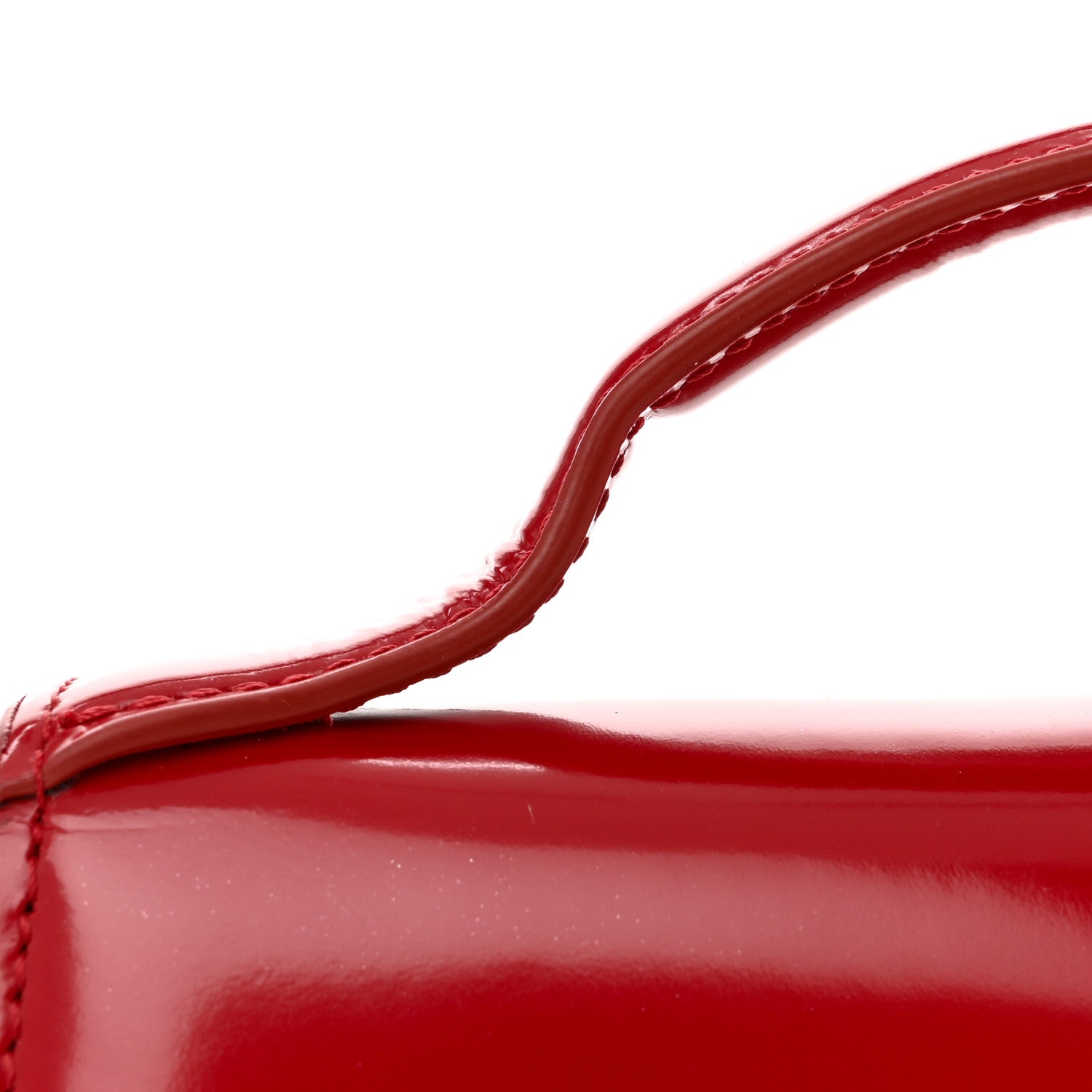 Jacquemus Glazed Calfskin Le Grand Bambino Red 10 of 10