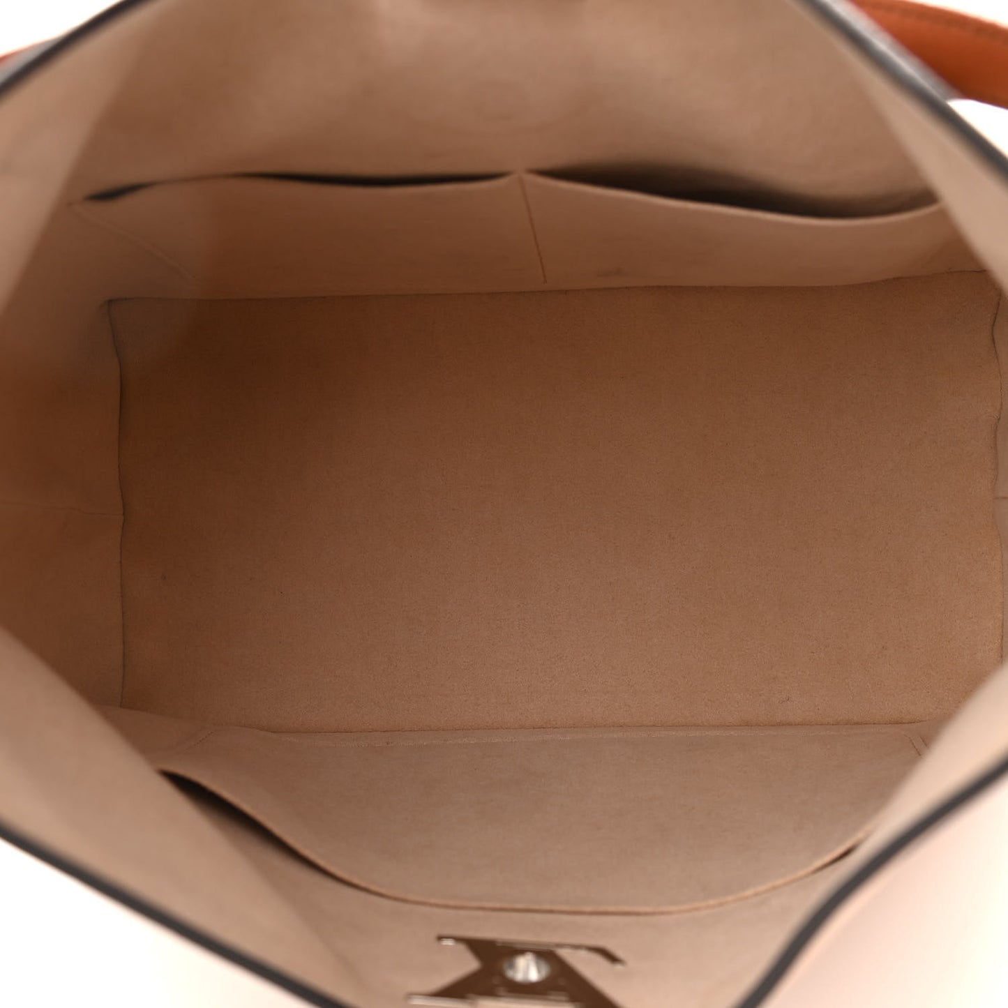 Calfskin Lockme Hobo Beige