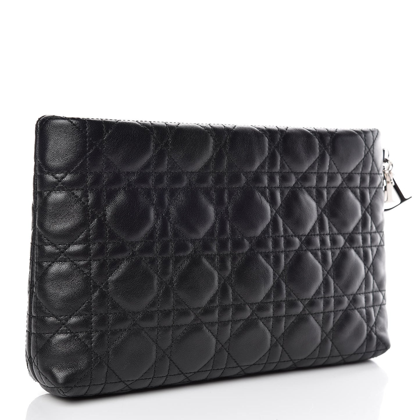 Lambskin Cannage Panarea Clutch Black