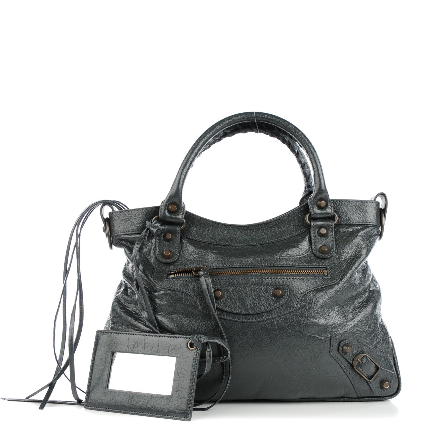 Balenciaga Agneau Classic Hardware Town Gris Fossile 1 of 8