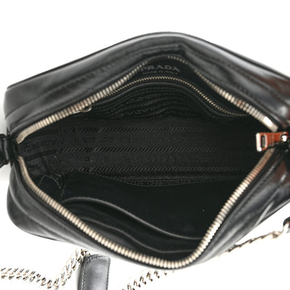Prada Soft Calfskin Diagramme Camera Bag Black 5 of 11