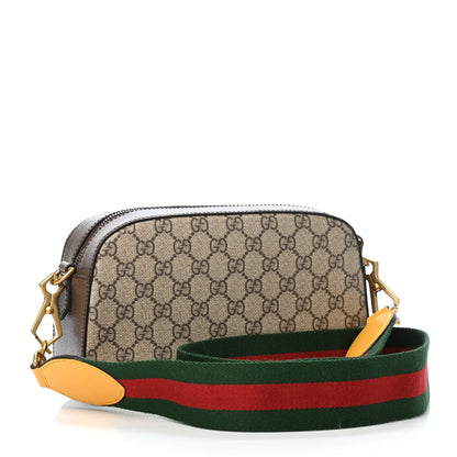 Gucci GG Supreme Monogram Web Neo Vintage Shoulder Bag Beige New Acero Crop 2 of 4