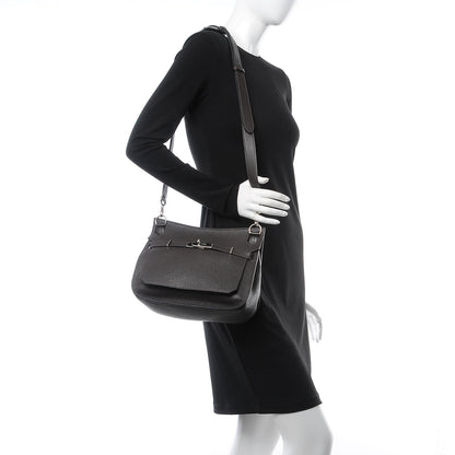 Hermes Taurillon Clemence Jypsiere 28 Chocolate 2 of 14