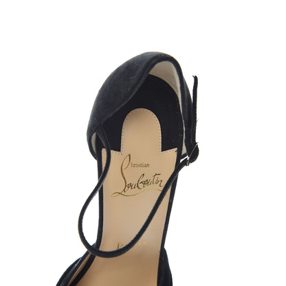 Christian Louboutin Veau Velours Marchavekel 100 Pumps 38 Black 6 of 7