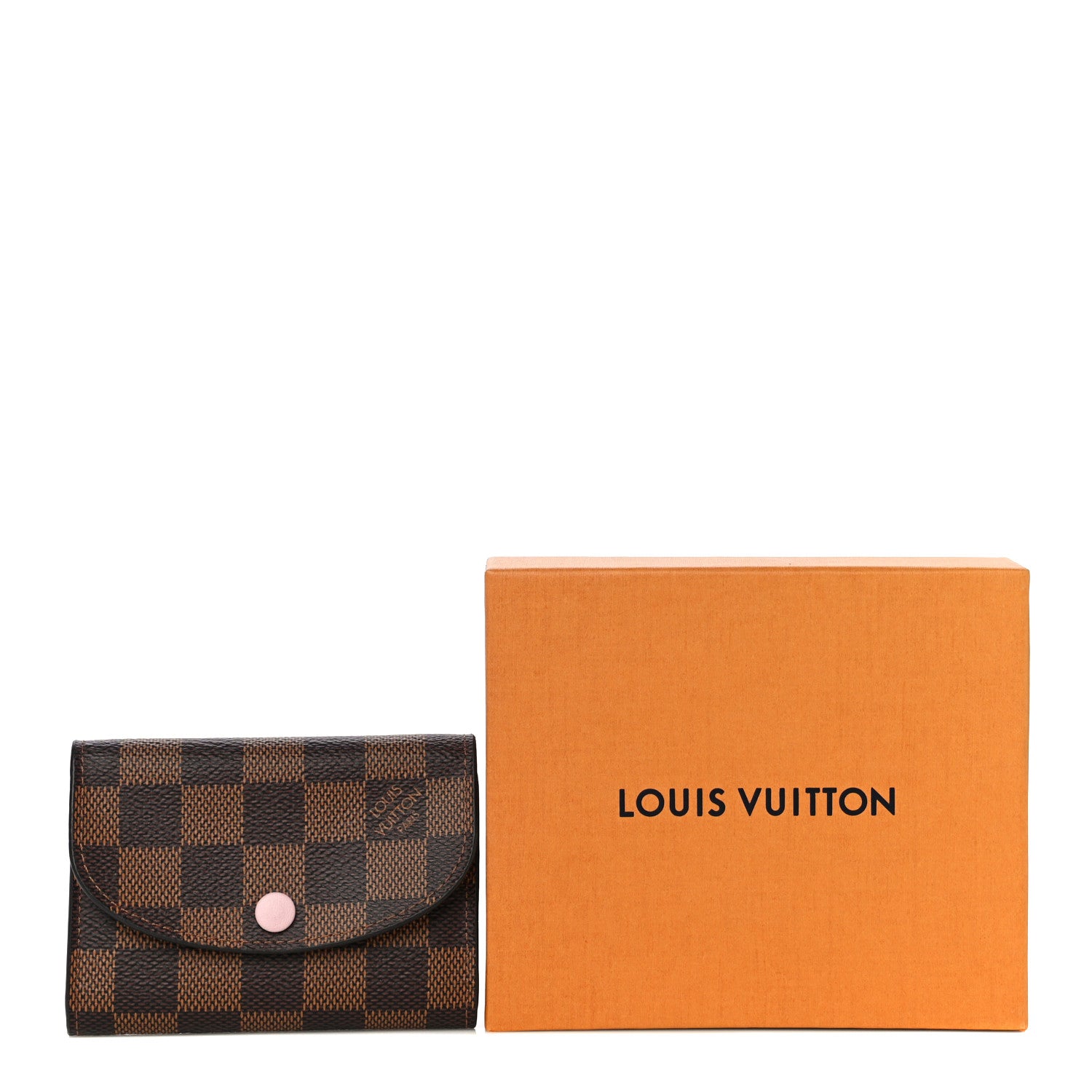 Louis Vuitton Damier Ebene Rosalie Coin Purse Rose Ballerine 10 of 10