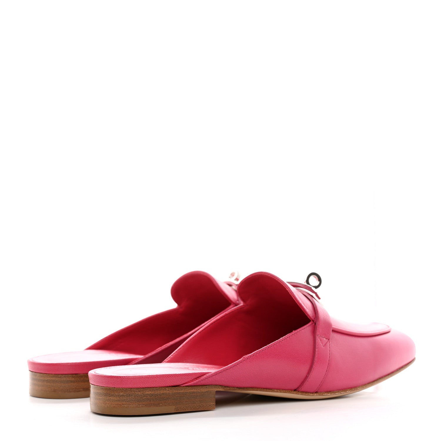 Hermes Goatskin Oz Mules 37 Rose Framboise 4 of 9