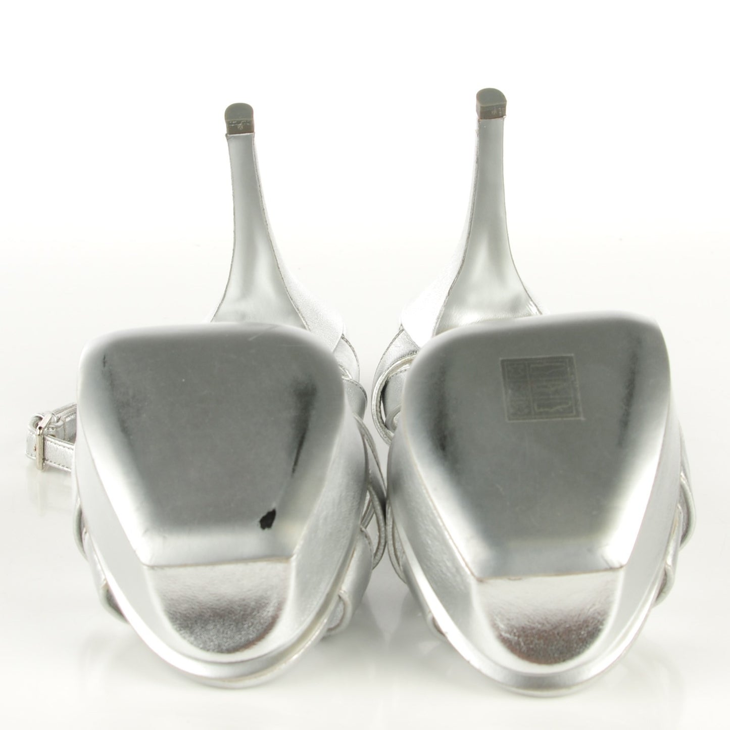 Metallic Tribute 105 Platform Sandals Silver 40