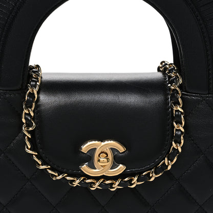 Chanel Lambskin Fringe Nano Kelly Shopper Black 8 of 10