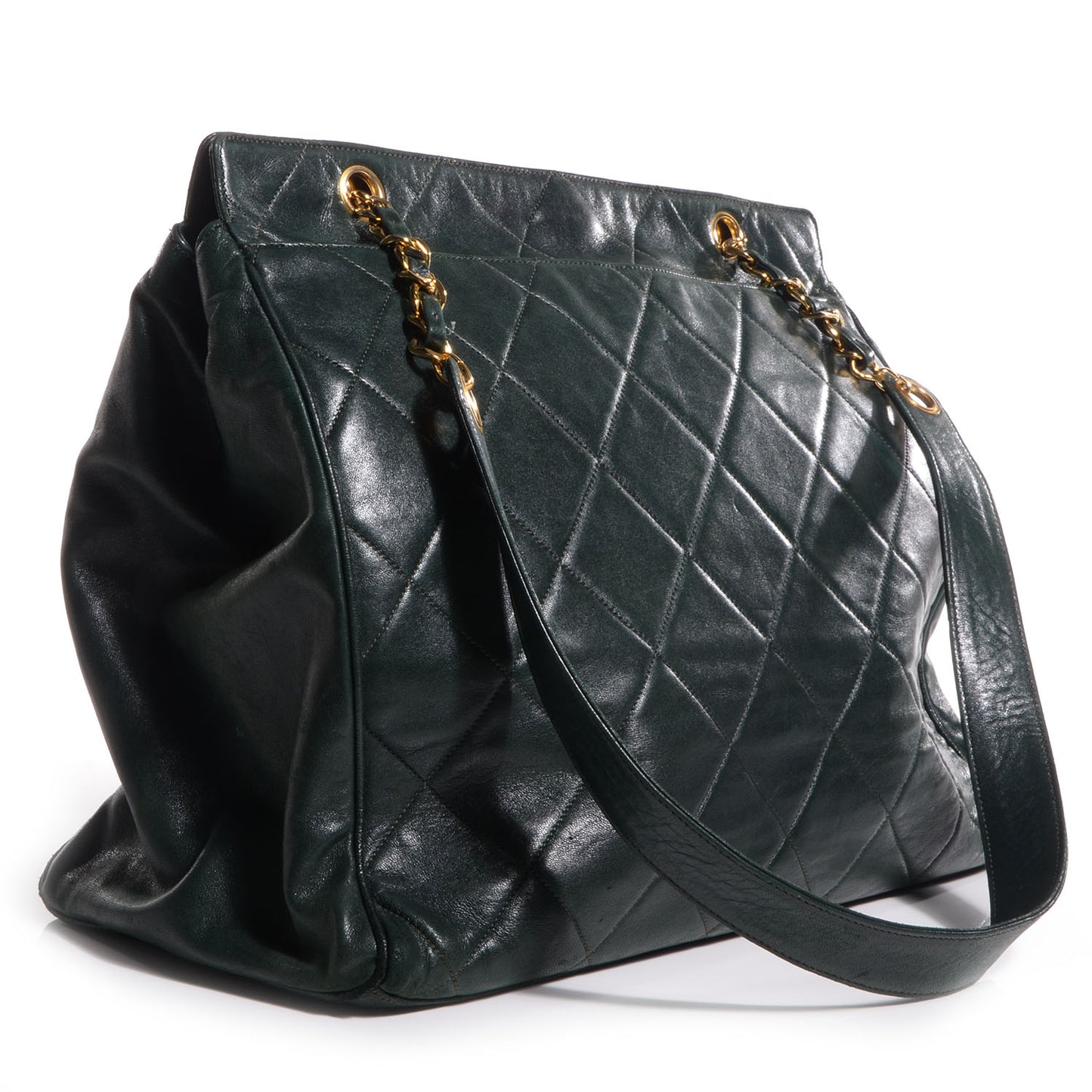 Lambskin Shoulder Bag Green