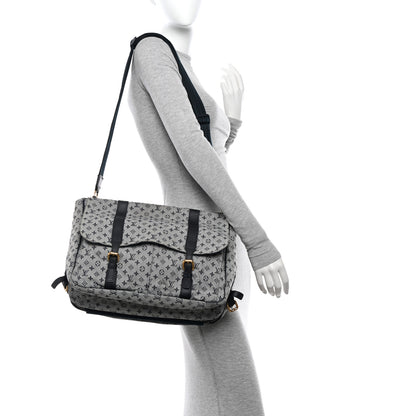 Louis Vuitton LOUIS VUITTON Mini Lin Sac a Langer Diaper Bag Blue 2 of 17