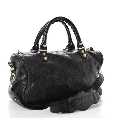 Balenciaga Agneau Giant 12 Gold Hardware Boston Black 3 of 11