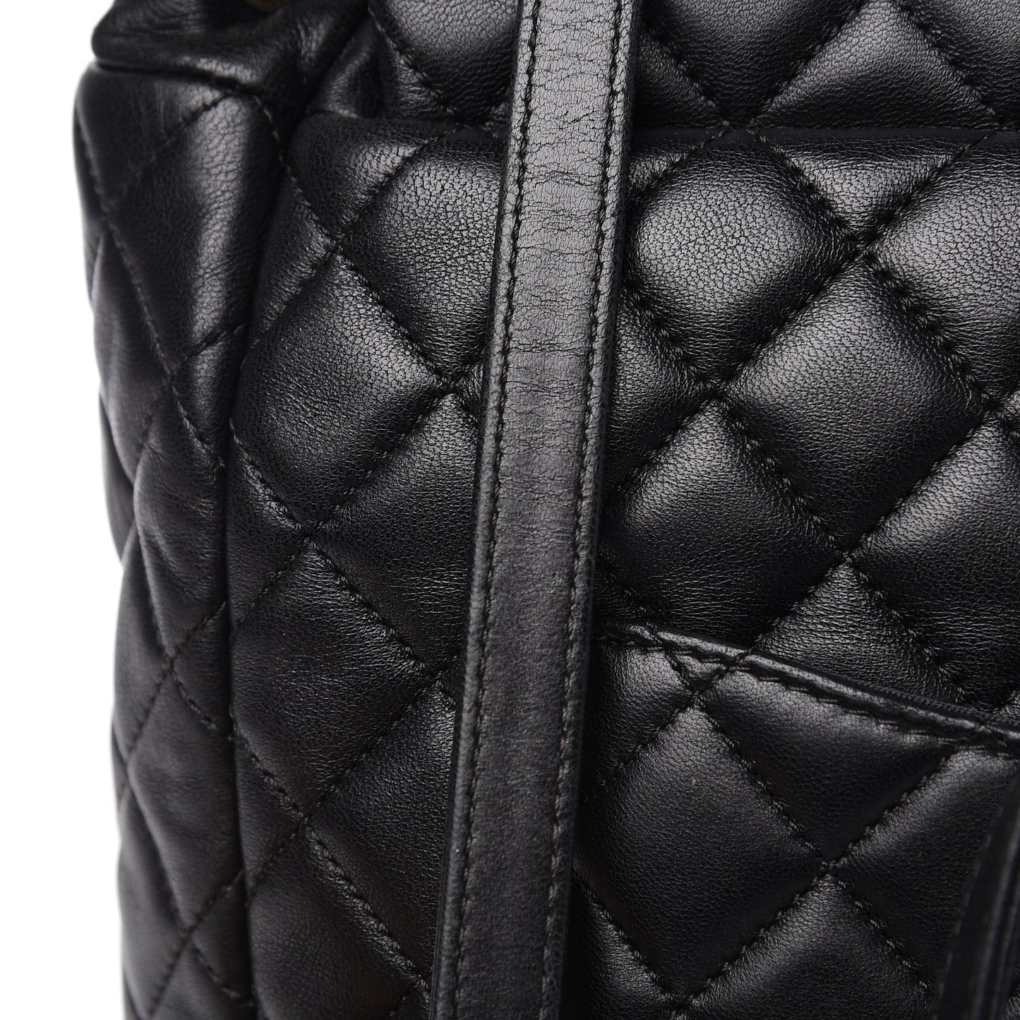 Lambskin Quilted Large Urban Spirit Backpack Black
