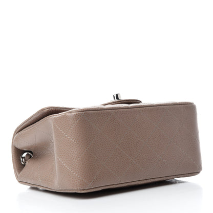 Chanel Caviar Quilted Mini Square Flap Taupe 4 of 10