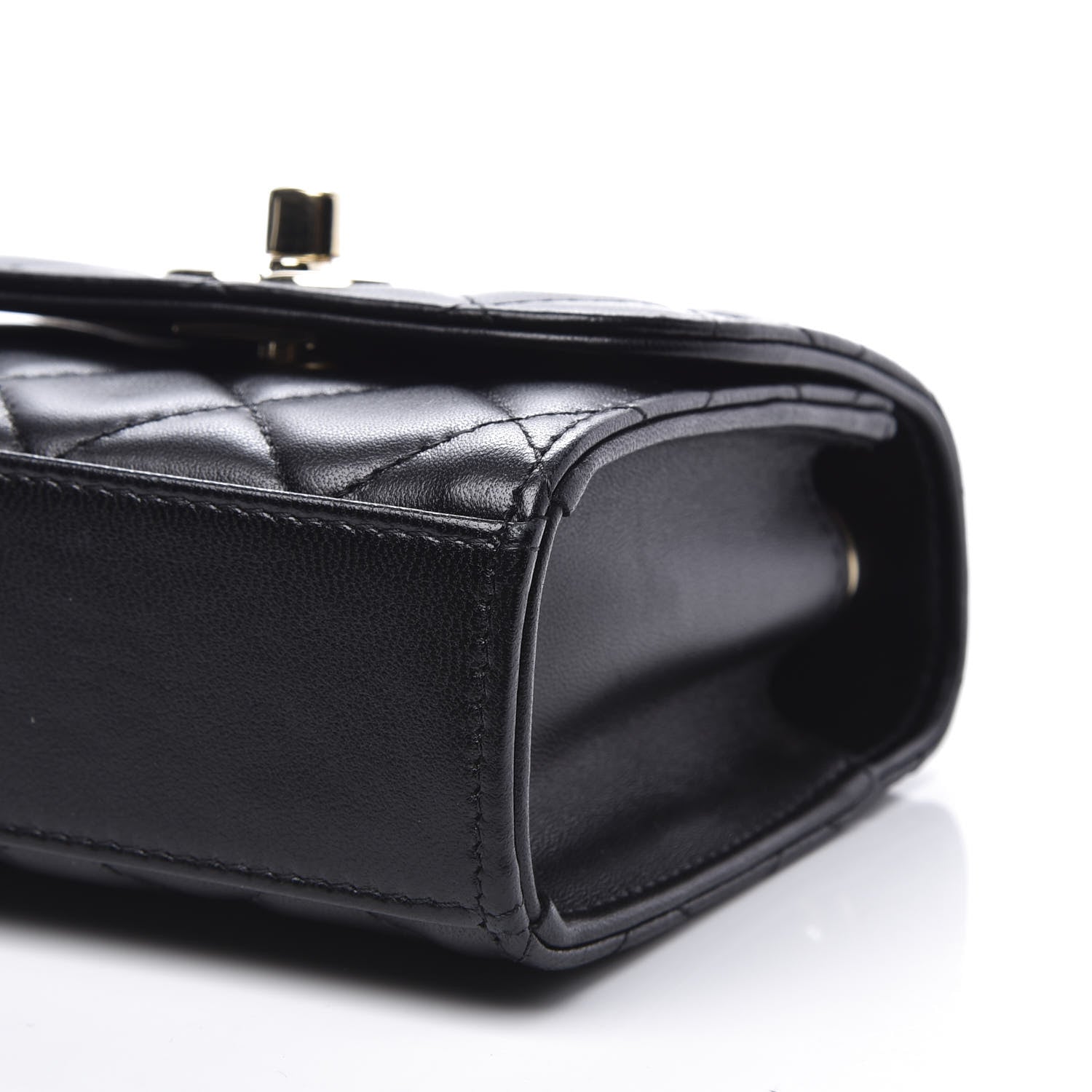 Chanel Lambskin Quilted Mini Trendy CC Chain Wallet Black 6 of 10