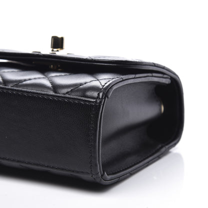 Chanel Lambskin Quilted Mini Trendy CC Chain Wallet Black 6 of 10