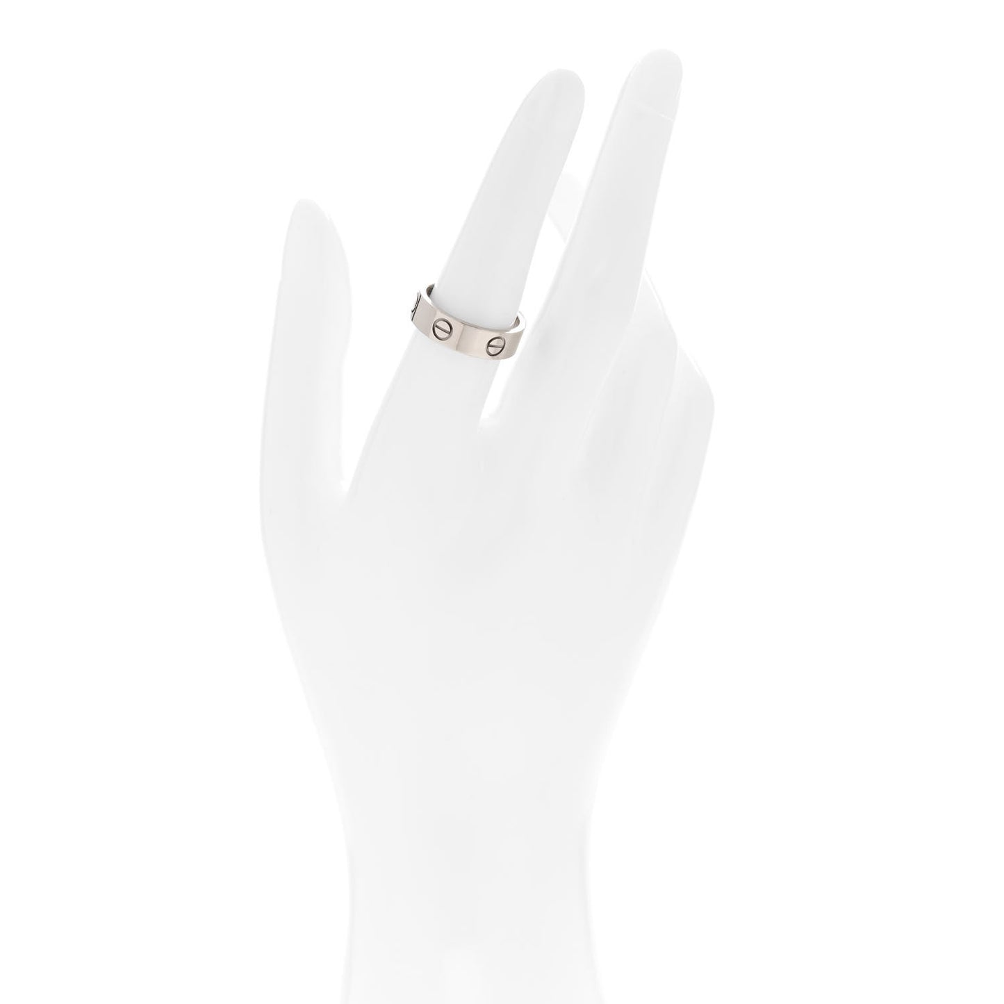 18K White Gold 5.5mm LOVE Ring 54 7