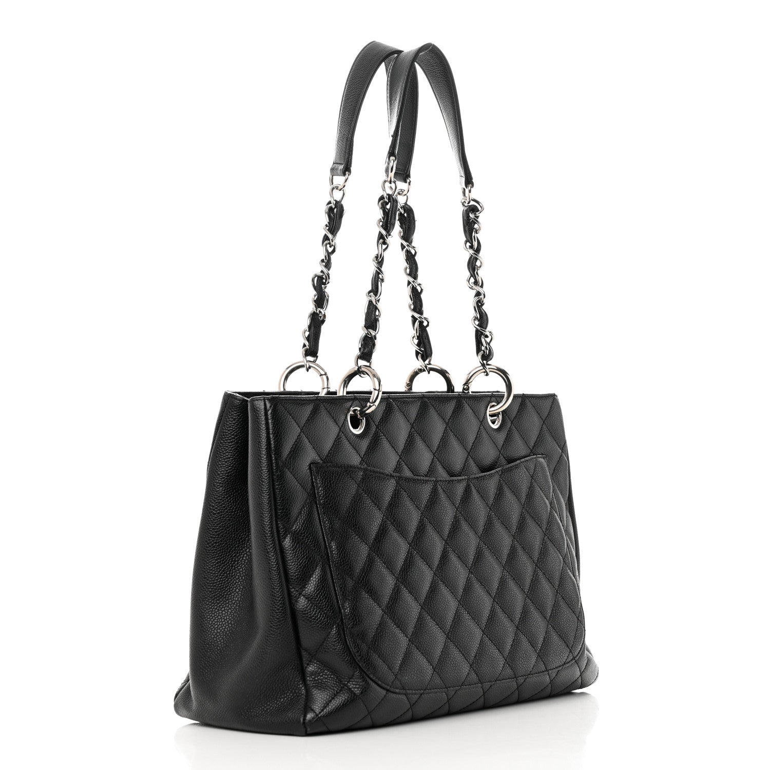 Chanel Caviar Quilted Grand Shopping Tote GST Black 3 of 15